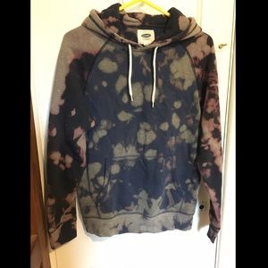 Two Tone Bleach Dye Hoodie
